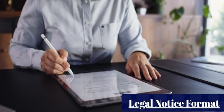 Legal Notice Format