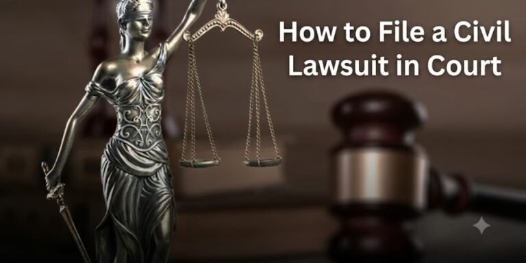 How to File a Civil Lawsuit in Court